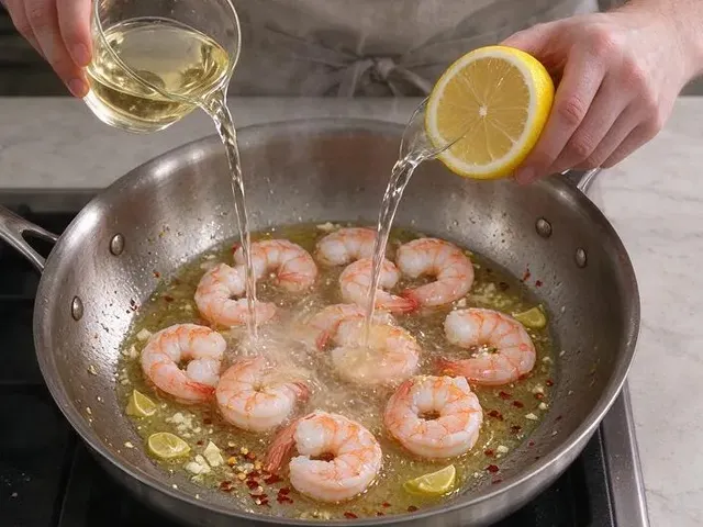 Gluten-free shrimp scampi, step 5