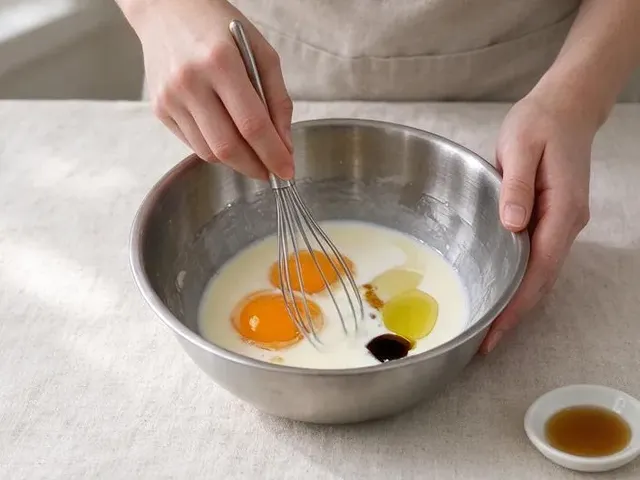 Crispy gluten-free waffles, step 2
