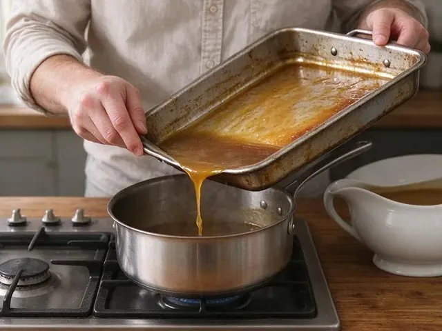 Gluten-free gravy, step 1