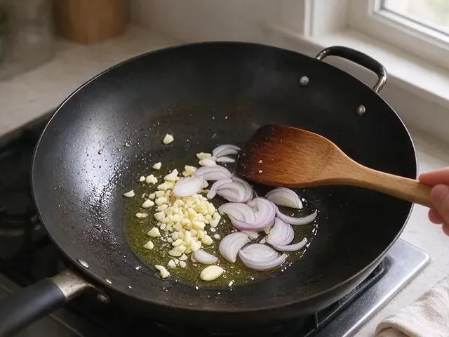 Thai basil chicken, step 2