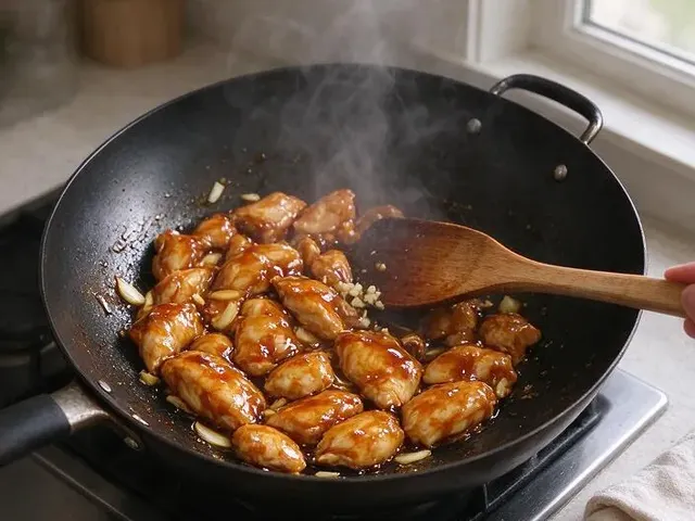 Thai basil chicken, step 4