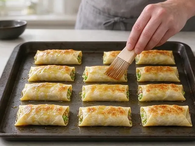 Gluten-free egg rolls, step 5