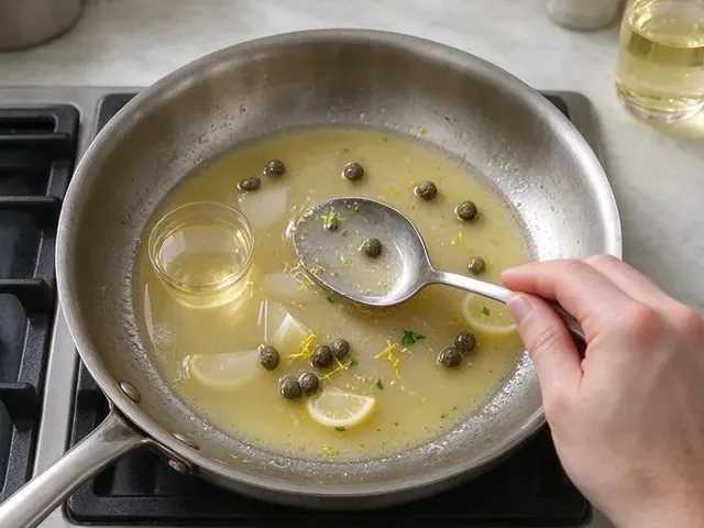 Gluten-free chicken piccata, step 4