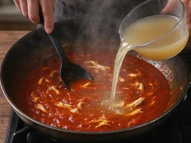 Gluten-free chicken enchiladas, step 4