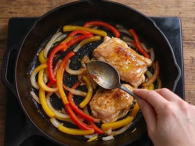 Gluten-free chicken fajitas, step 4
