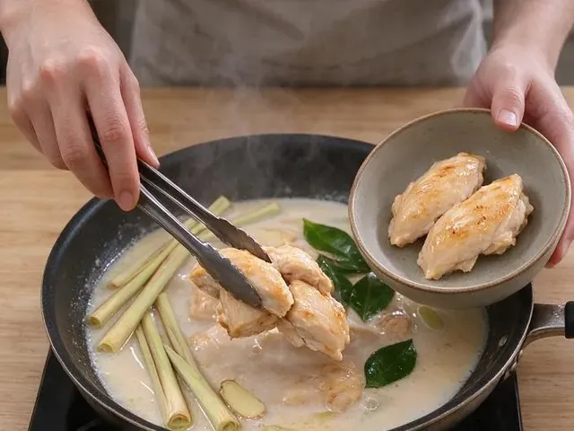 Tom kha gai, step 4