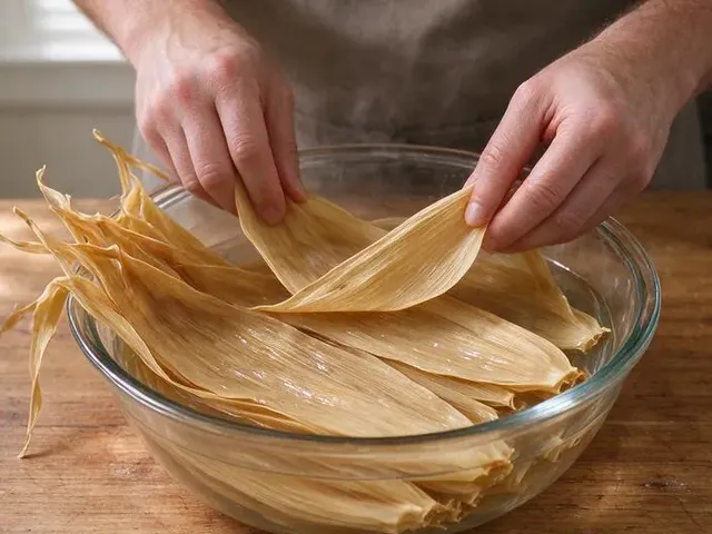 Gluten-free tamales, step 1