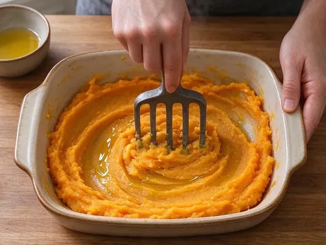 Gluten-free sweet potato casserole, step 3