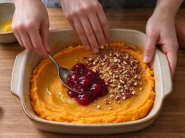 Gluten-free sweet potato casserole, step 5