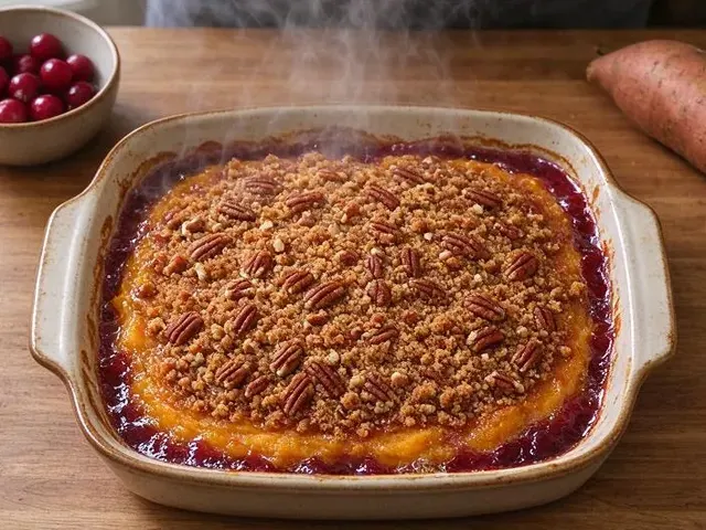 Gluten-free sweet potato casserole, step 6
