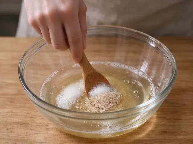 Gluten-free dinner rolls, step 1