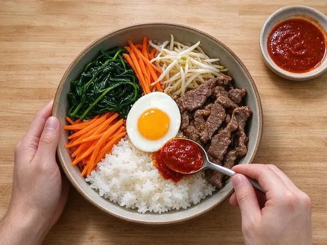 Gluten-free bibimbap, step 6