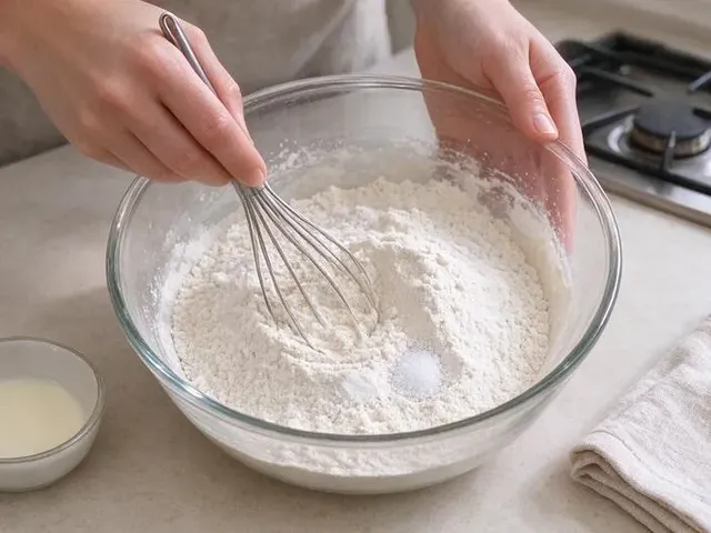 Gluten-free oat milk pancakes, step 2