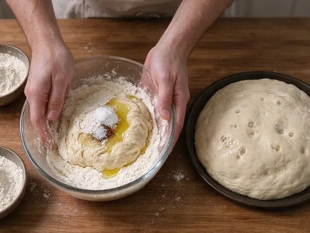Gluten-free pizza, step 1