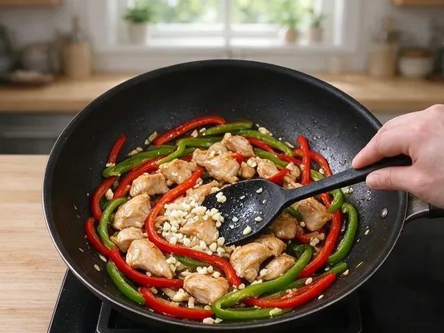 Gluten-free drunken noodles, step 3