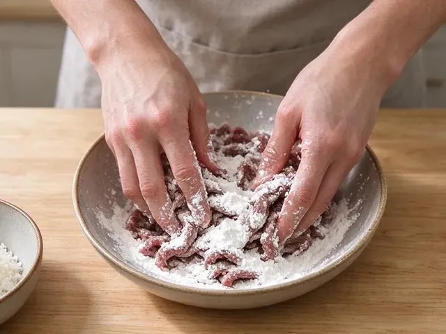 Gluten-free beef and broccoli, step 1
