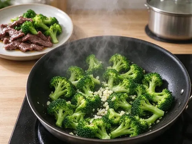 Gluten-free beef and broccoli, step 5