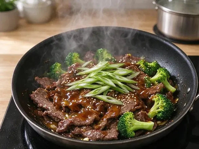 Gluten-free beef and broccoli, step 6