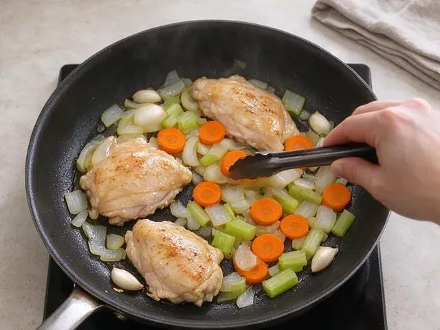 Gluten-free chicken noodle soup, step 2