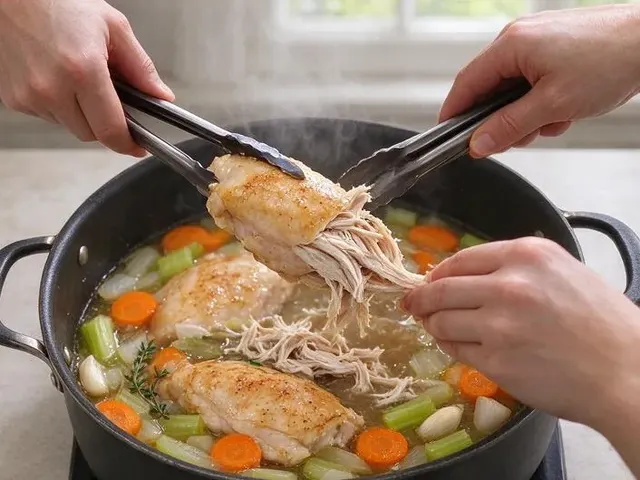 Gluten-free chicken noodle soup, step 4