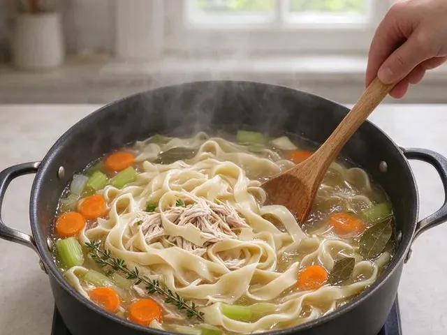 Gluten-free chicken noodle soup, step 5