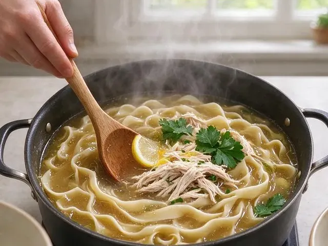 Gluten-free chicken noodle soup, step 6