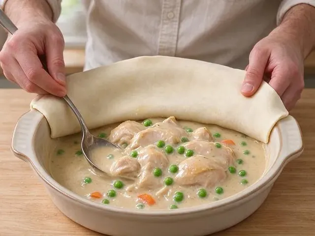 Gluten-free chicken pot pie, step 5