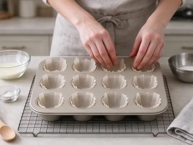 Gluten-free vanilla cupcakes, step 1