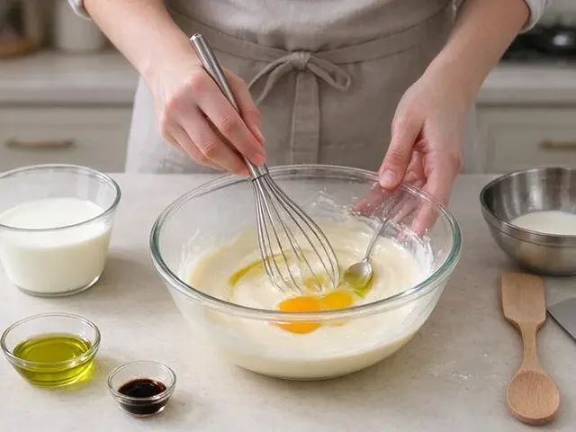 Gluten-free vanilla cupcakes, step 3