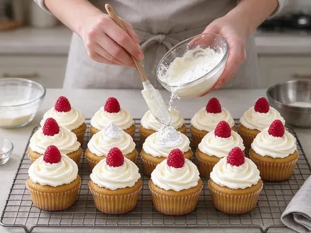 Gluten-free vanilla cupcakes, step 6