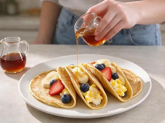 Pancake tacos, step 6