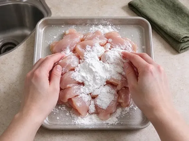 Gluten-free General Tso's chicken, step 1