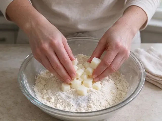 Gluten-free apple pie, step 1