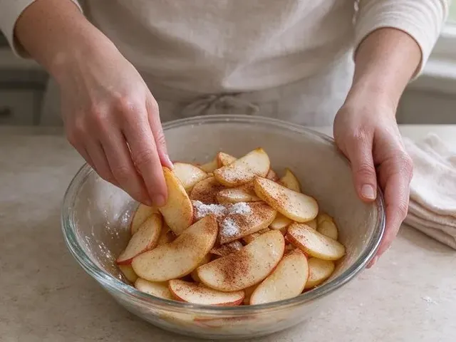 Gluten-free apple pie, step 3
