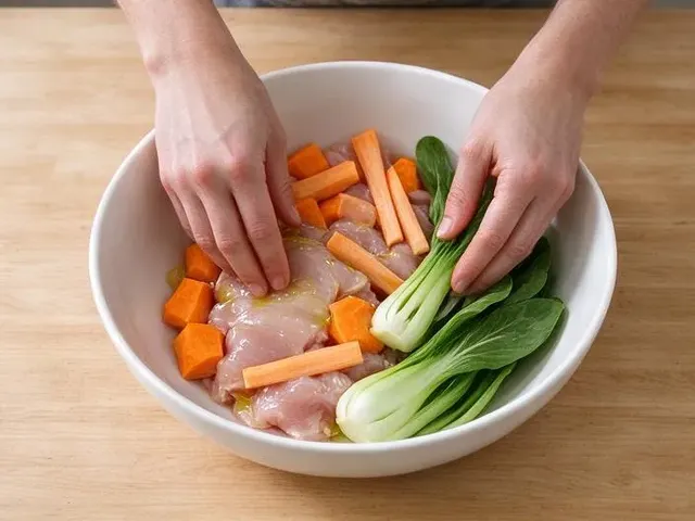 Honey Ginger Glazed Chicken and Root Vegetable Sheet-Pan Dinner, step 2
