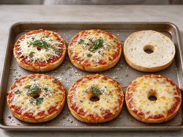 Gluten-free pizza bagels, step 5