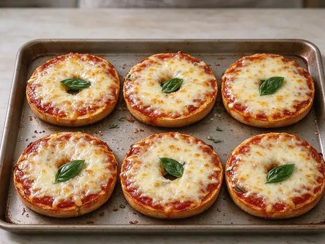 Gluten-free pizza bagels, step 6