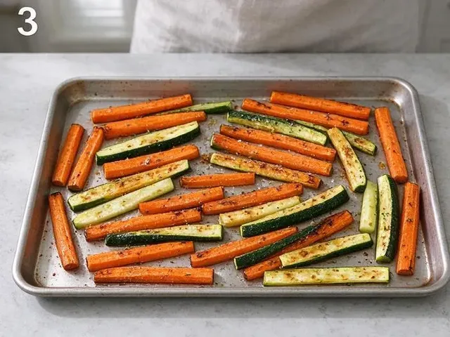 Crispy Herb Chicken Tenders with Carrot Fries and Avocado Dip, step 3