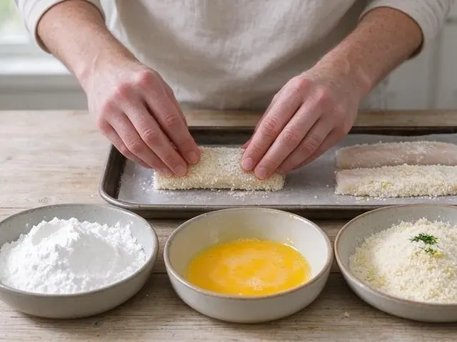 Gluten-free fish sticks, step 2