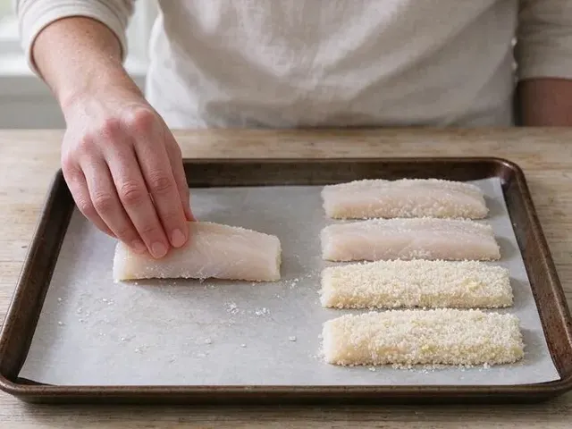 Gluten-free fish sticks, step 4