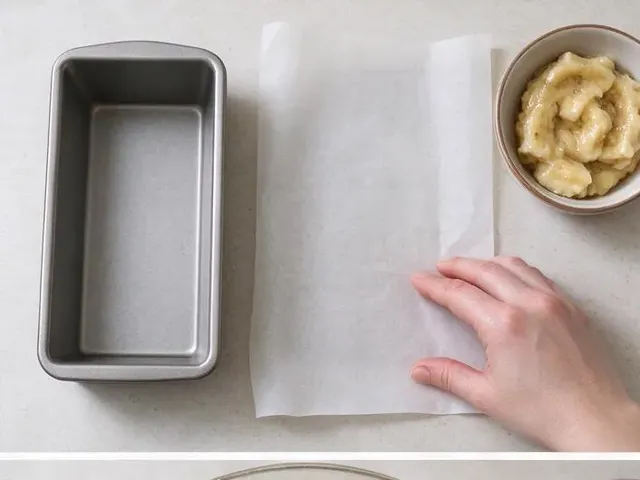 Gluten-free banana bread, step 1