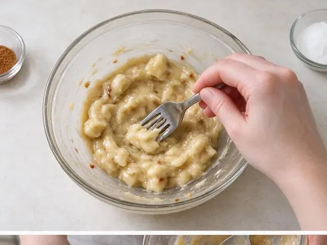 Gluten-free banana bread, step 2