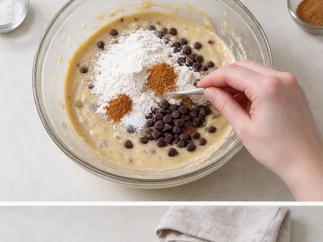 Gluten-free banana bread, step 4