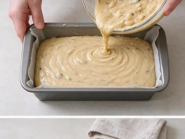 Gluten-free banana bread, step 5