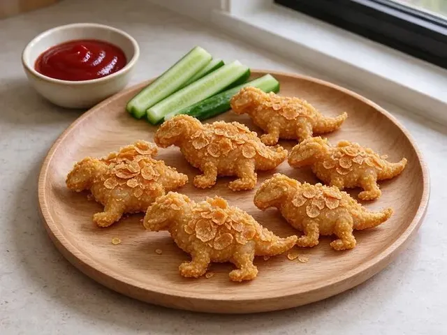 Gluten-free dino nuggets, step 6
