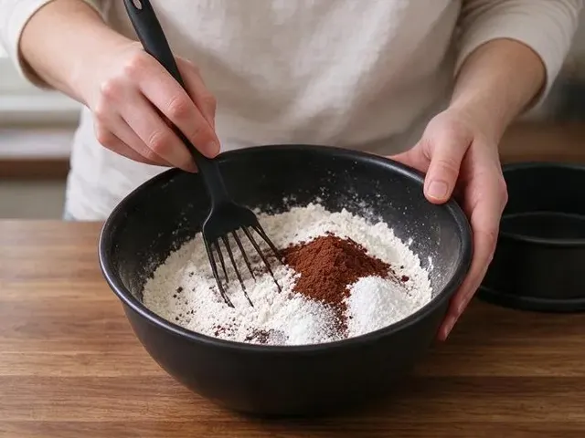 Gluten-free chocolate cake, step 2