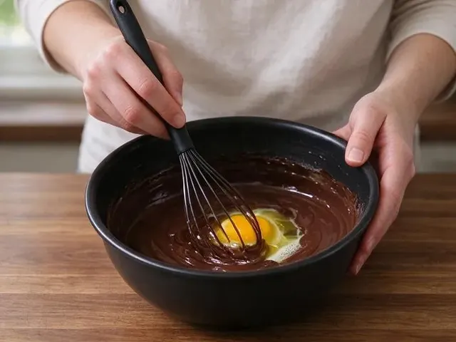 Gluten-free chocolate cake, step 3