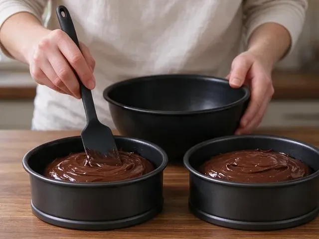 Gluten-free chocolate cake, step 4