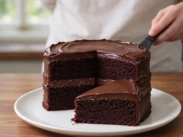 Gluten-free chocolate cake, step 6