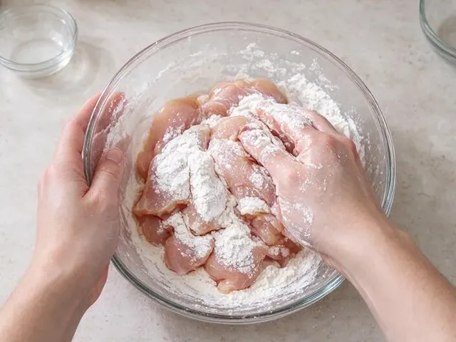 Gluten-free orange chicken, step 2